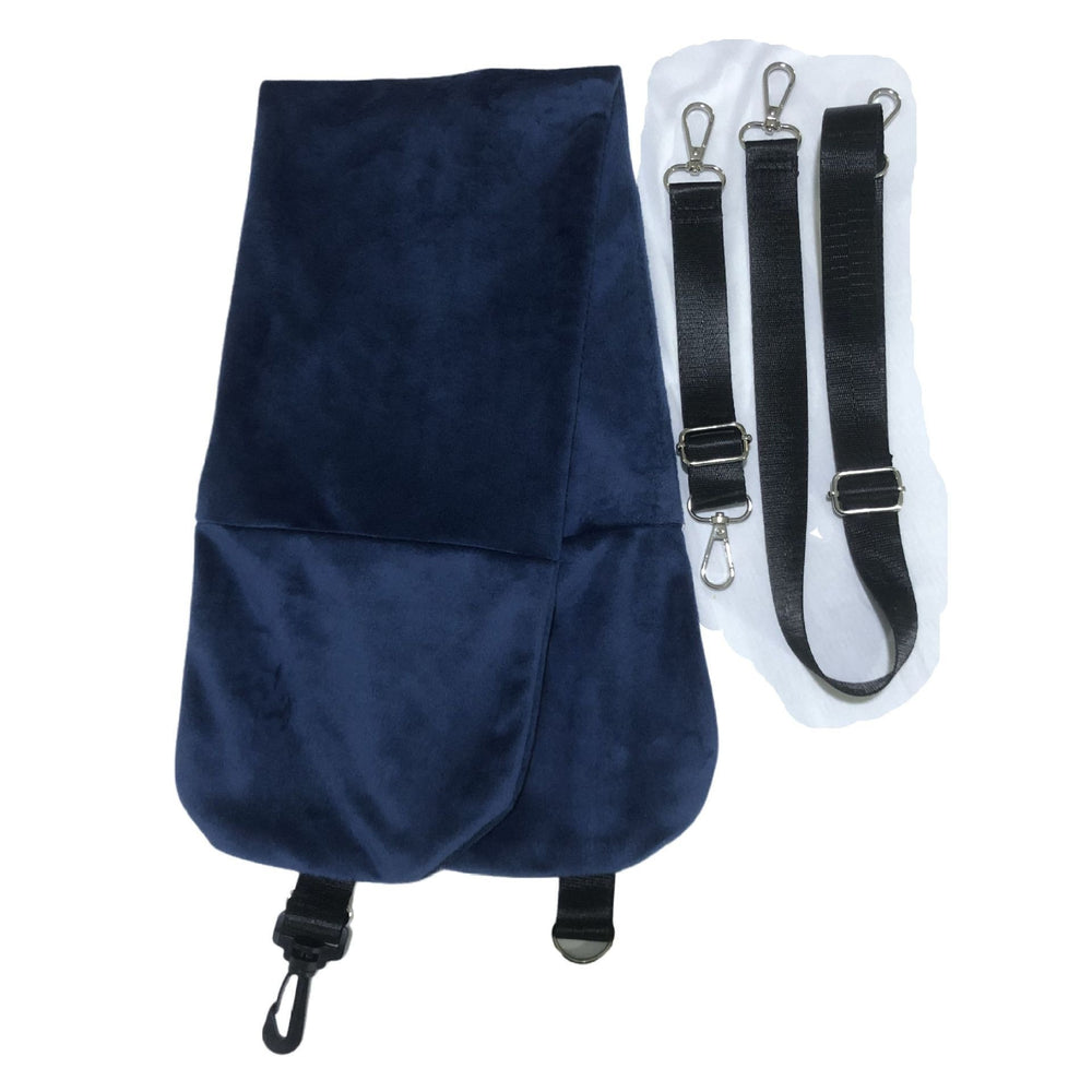 Long-Distance Airplane Portable U-Shaped Pillow - Navy Blue / 96x18