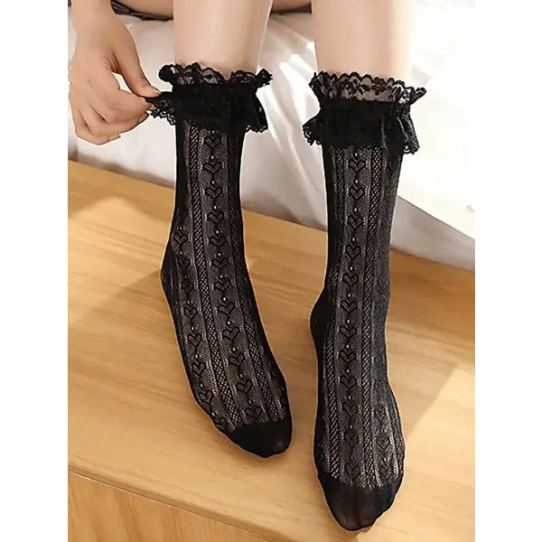 5 Pack Thick Women’s Autumn Winter Wool Socks - 2 Pairs Black / One Size