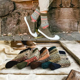 5 Pack Thick Women’s Autumn Winter Wool Socks - 2 Pairs Black / One Size