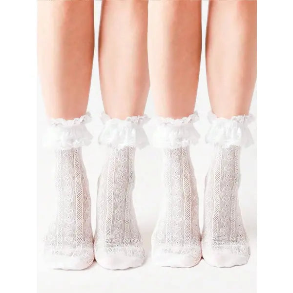 5 Pack Thick Women’s Autumn Winter Wool Socks - 2 Pairs Black / One Size