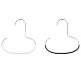 Manganese Steel Round Hook Metal Support for Hat and Bag Organization - White black