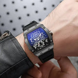 Yolako Men Watches Fashion Sport Silicone Band Quartz Large Dial