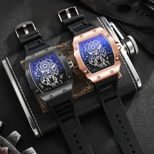 Yolako Men Watches Fashion Sport Silicone Band Quartz Large Dial
