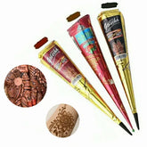 12pcs Henna Brown Black Red Henna Temporary Tattoo Ink Set