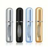 1/4Pcs 5ml Perfume Atomizer Portable Liquid Container for Cosmetics Traveling Mini Aluminum Spray Empty Refillable