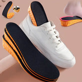 Invisible Height Increase Sport Insoles – 1.5–3.5cm Orange EVA Memory Foam Breathable & Comfortable