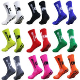 5 Pairs of Non Slip Soccer Socks with Middle Tube Height for Men