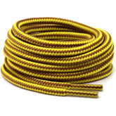 1 Pair Striped Double-Color Shoelaces: Round Cotton Laces for Sneakers & Boots (70–150cm)
