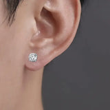 Crystal Strong Magnetic Ear Stud Clip Earrings for Men and Women