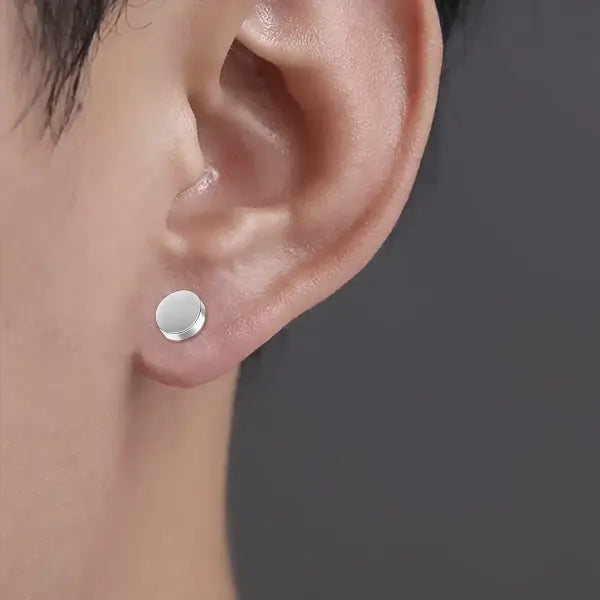 Crystal Strong Magnetic Ear Stud Clip Earrings for Men and Women