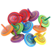 10-30Pcs Fun Wooden Spinning Tops for Children’s Party Gifts Birthday Carnival Gift Souvenirs Back-to-school Classroom