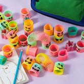 10/30PCS Rainbow Magic Spring Round Toys Gradient Fingertip Coil Fun Children’s Toys Party Gifts