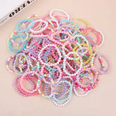 10-50Pcs Colorful Beads Bracelet Kids Girls Birthday Party Favors Goodie Pinata Filler Baby Shower Wedding Guest Treat