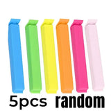 10 or 5pcs Portable Kitchen Storage Food Bag Clips - 5pcs 11cm