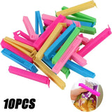 10 or 5pcs Portable Kitchen Storage Food Bag Clips - 10pcs 11cm