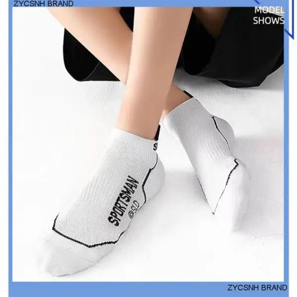 10 Pairs High Quality Socks Men’s Summer Man Short Socks Breathable Ankle Socks Cotton Sports Socks Black Thin Cut Run