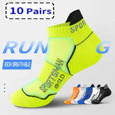 10 Pairs High Quality Socks Men’s Summer Man Short Socks Breathable Ankle Socks Cotton Sports Socks Black Thin Cut Run