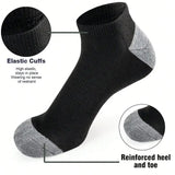 10 Pairs Of Comfortable Breathable Socks Sweat Absorbing Odor Proof Low Cut Solid Color Socks Suitable For Outdoor