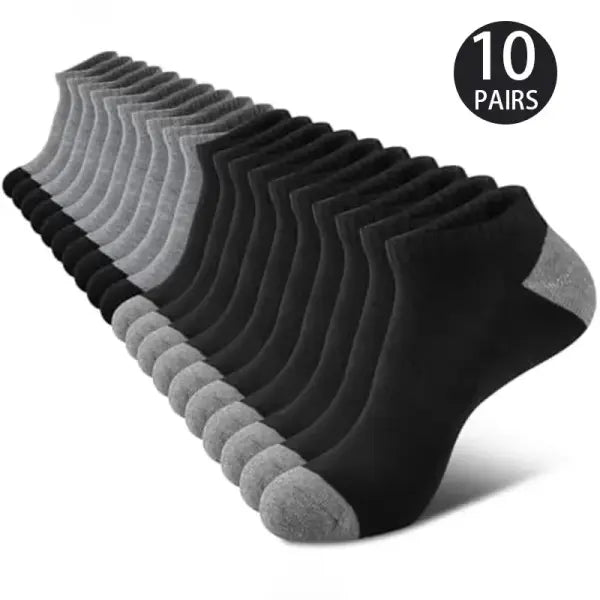 Women’s Casual Knit Middle Tube Socks Comfortable Breathable - 10 Pairs-1 / 10 PC