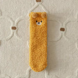 Women Cartoon Patterned Low Tube Socks - 1 pair orange / One Size