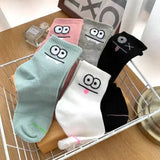 10 Pairs Women Cartoon Patterned Socks Trendy And Fashionable Versatile Socks Lightweight Breathable Comfortable Casual