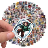 200pcs Cartoon Anime Demon Slayer Stickers for Laptop and Skateboard