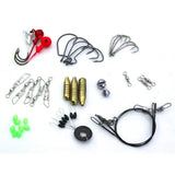 100 Piece Sequined Soft Bait Set Fishing Gear for All Anglers - Colorful - Hair Remover