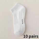 10pcs Socks Tube Thick Cotton Deodorant Winter Basketball Stockings - 10 pairs white 1 / one size 37-43
