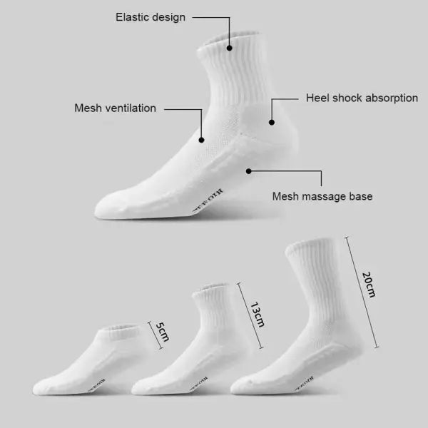 10pcs Socks Tube Thick Cotton Deodorant Winter Basketball Stockings