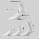 10pcs Socks Tube Thick Cotton Deodorant Winter Basketball Stockings