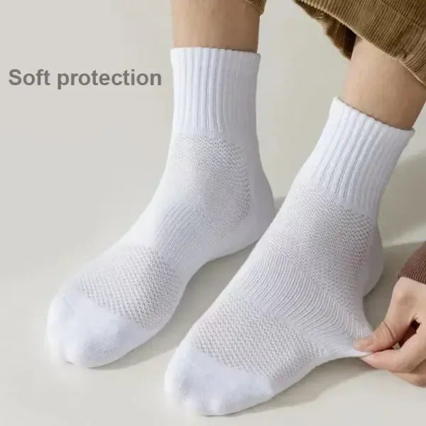 10pcs Socks Tube Thick Cotton Deodorant Winter Basketball Stockings