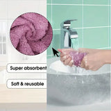 10-piece Microfiber Dish Cloths Multi Purpose Dishwashing Towels - Color random / 10pcs