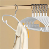 10PCS Simple Clothes Hanger Non Slip Dormitory Household Clothes Hanging to Prevent Clothes Deformation Clothes Storage