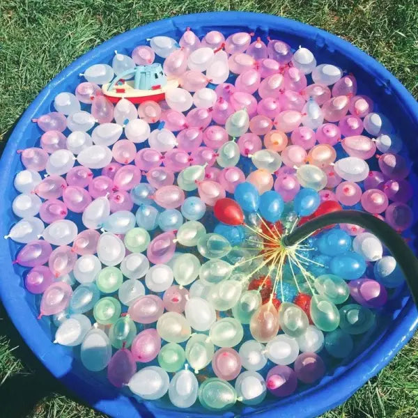 111Pcs Summer Water Bombs: Fast Fill Water Balloons for Pool Party Outdoor Team Game Beach Splash Toy Festival Decor