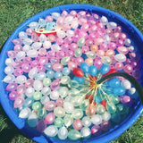 111Pcs Summer Water Bombs: Fast Fill Water Balloons for Pool Party Outdoor Team Game Beach Splash Toy Festival Decor