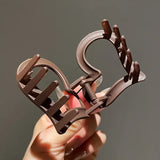 11pc Hair Shark Clip Set for Women (Frosted Plastic) Fashion Style - 11 pieces