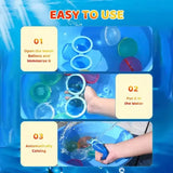 Magnetic reusable water balloons quick fill pool toys - 3PCS Random Color