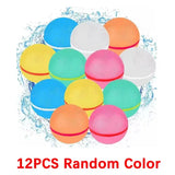 Magnetic reusable water balloons quick fill pool toys - 3PCS Random Color