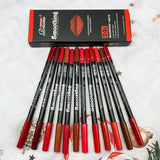 12 pcs Long-Lasting Lipstick Set with Professional Lip Liner Pencil and Matte Lip Gloss for Women Valentine’s Day Gifts