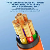 120W 7A Fast USB Type C Liquid Silicone Degree Rotation Elbow Cable