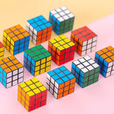 12pcs 3cm Mini Magic Cube Set Educational Puzzle Toys for Party Favors & School Prizes