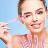 13pcs Premium Synthetic Nylon Bristle Makeup Brush Set - Soft Gentle and Cruelty-Free for Flawless Foundation Blush