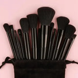 13pcs Premium Synthetic Nylon Bristle Makeup Brush Set - Soft Gentle and Cruelty-Free for Flawless Foundation Blush
