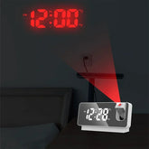 180° Rotation LED Digital Projection Alarm Clock for Bedroom - Himpall