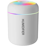 Mini Air Humidifier USB Aroma Diffuser (180ML) for Bedroom and Car - WHITE