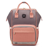Mummy Maternity Bag - Grey orangepink