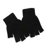 Unisex Opera Knit Cotton Gloves - black