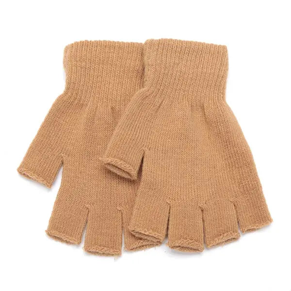 Unisex Opera Knit Cotton Gloves - khaki