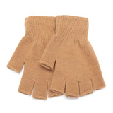 Unisex Opera Knit Cotton Gloves - khaki