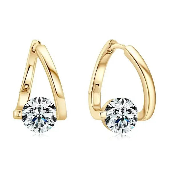 Lymphvity Magnet Therapy Germanium Earrings for Women (Copper) - golden